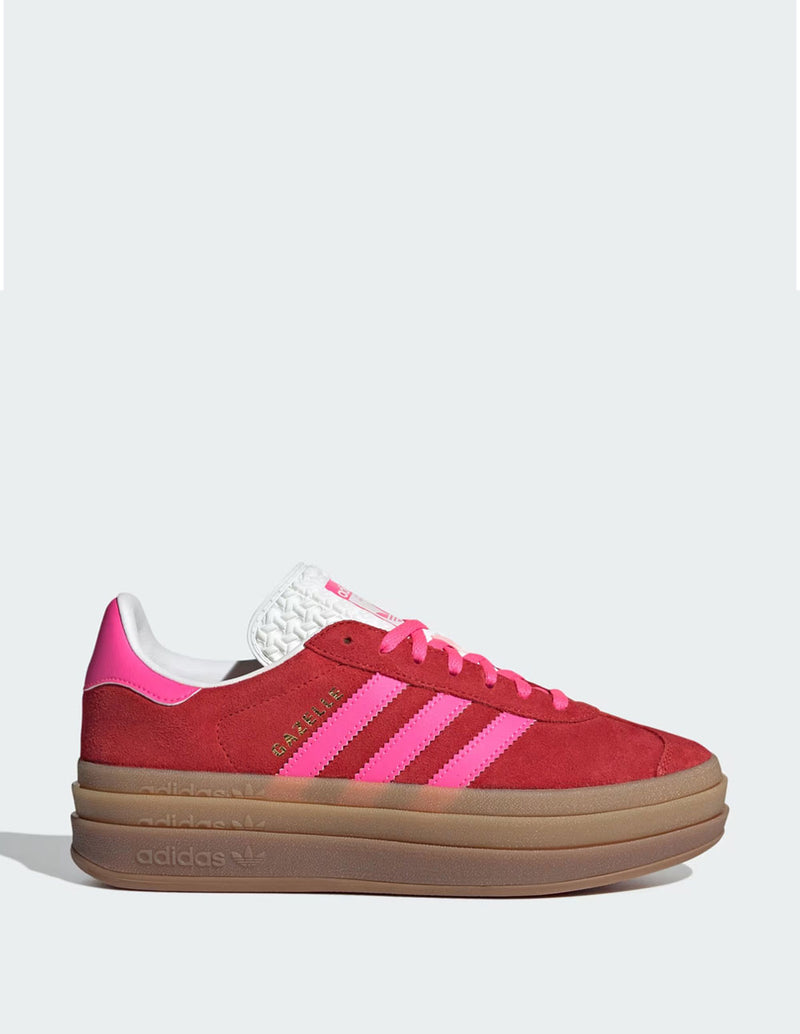 adidas Gazelle Bold Rojas y Rosas Mujer