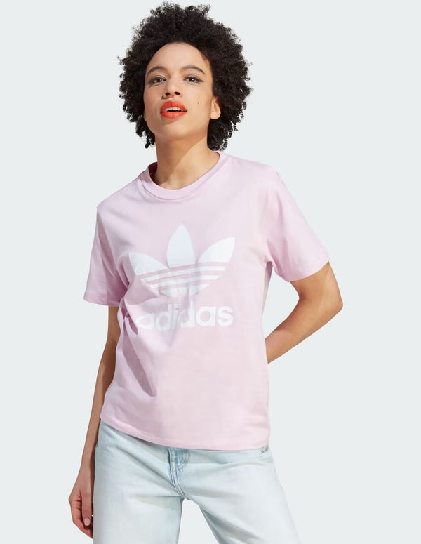Camiseta adidas Classics Trefoil Violeta Mujer