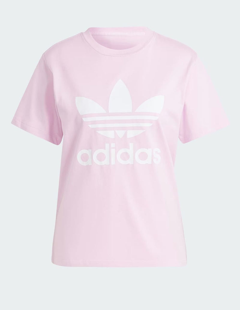 Camiseta adidas Classics Trefoil Violeta Mujer