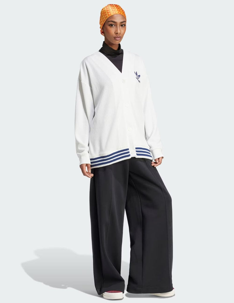 Chaqueta adidas con Logo Bordado Blanca Mujer