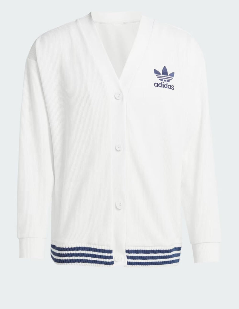 Chaqueta adidas con Logo Bordado Blanca Mujer