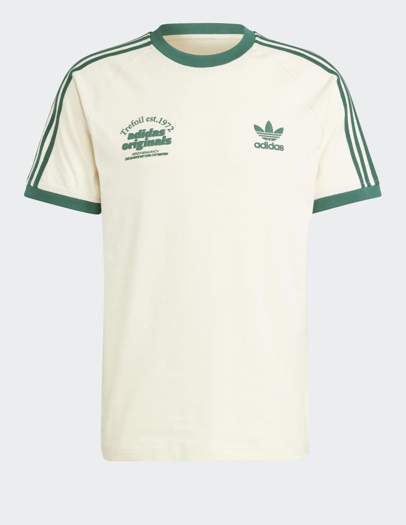 Camiseta adidas Originales Graphic Beige y Verde Hombre