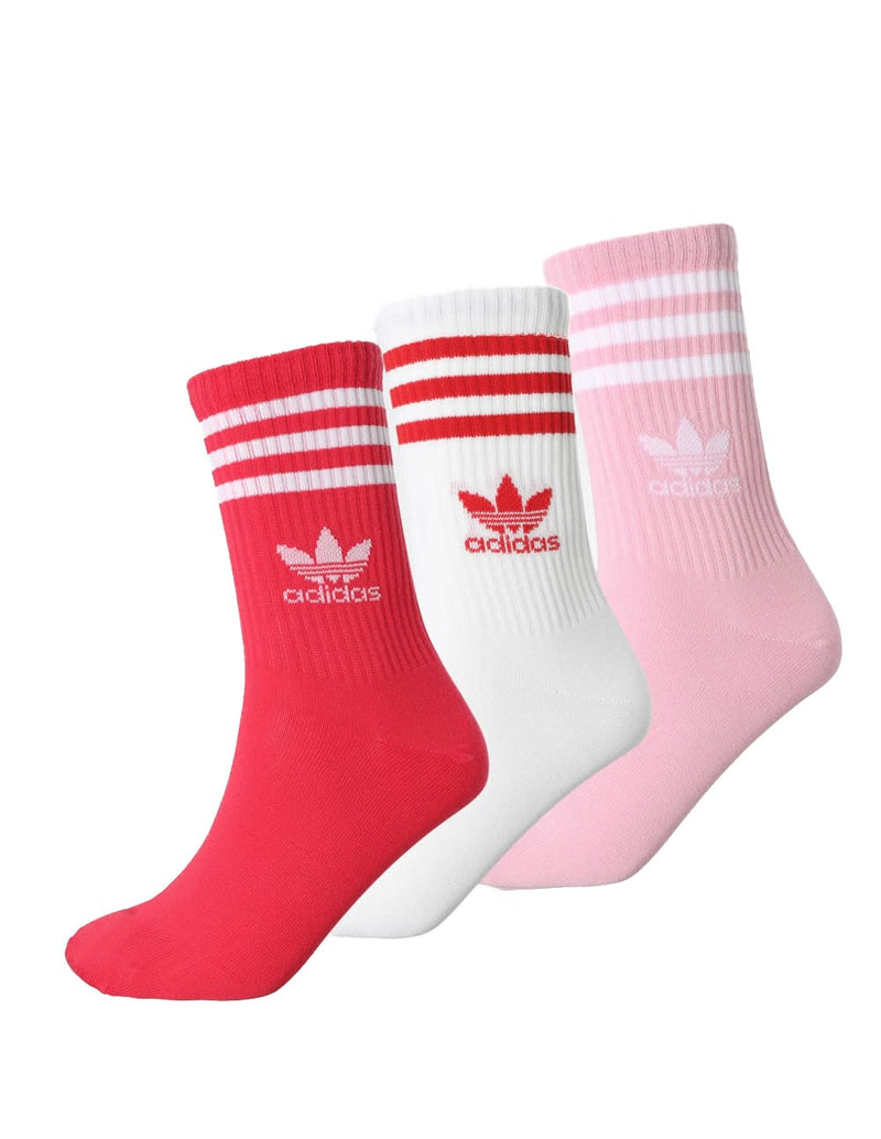 Calcetines adidas Originales Crew Pack de 3 Multicolor Unisex