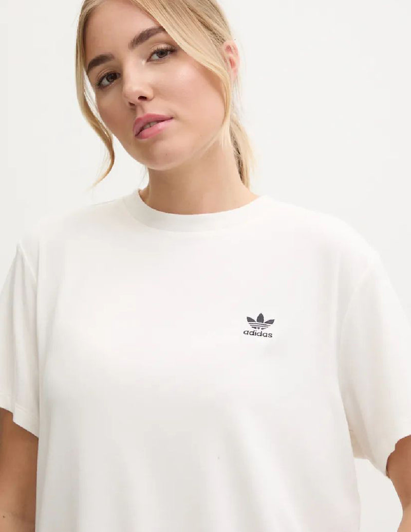 Camiseta adidas Trefoil Leopard Blanca Mujer