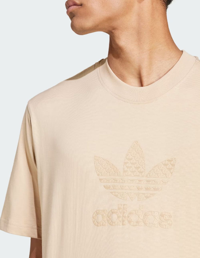 Camiseta adidas Mono Beige Hombre