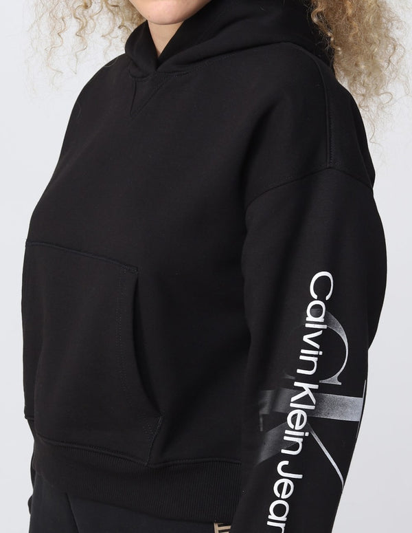 Calvin Klein Jeans Women's Black Hooded Sweatshirt