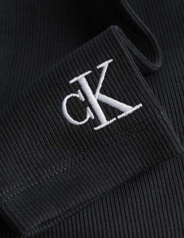 Calvin Klein Jeans Black Ribbed Women's Dress
