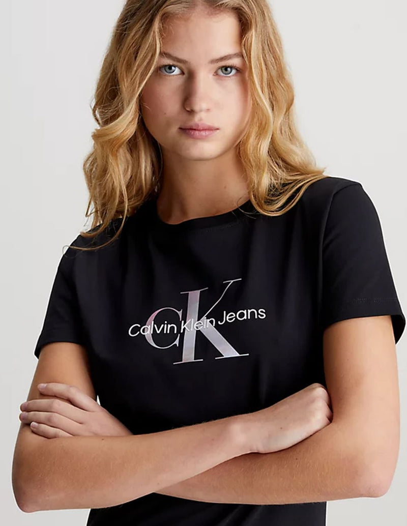 Vestido Calvin Klein Jeans con Monograma Negro Mujer
