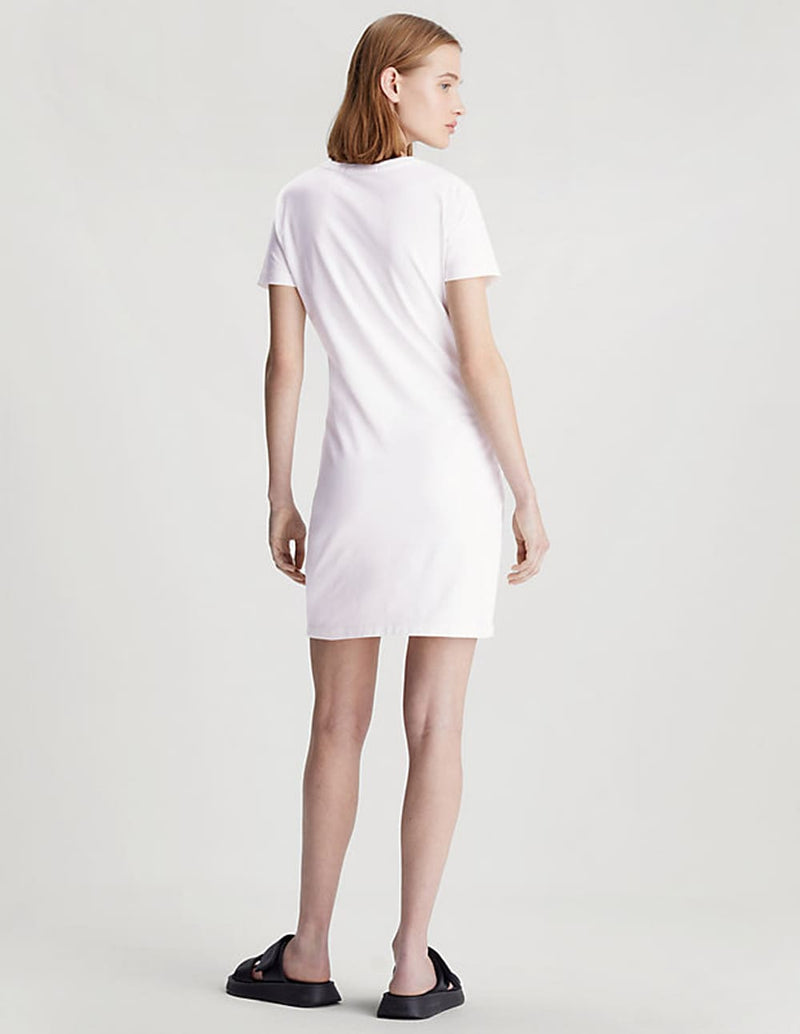 Vestido Calvin Klein Jeans con Monograma Blanco Mujer