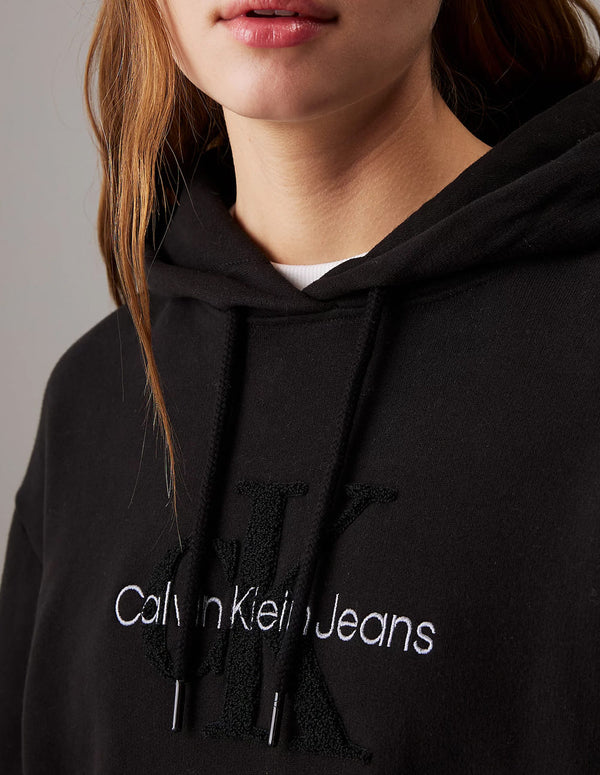 Vestido Calvin Klein Jeans Tipo Sudadera Negro Mujer