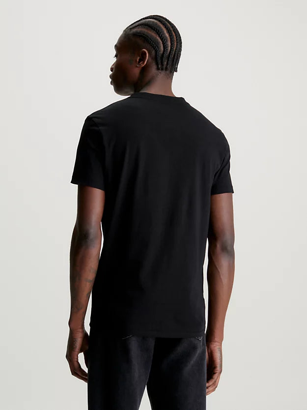 Camiseta Calvin Klein Jeans Slim con Logo Negra Hombre