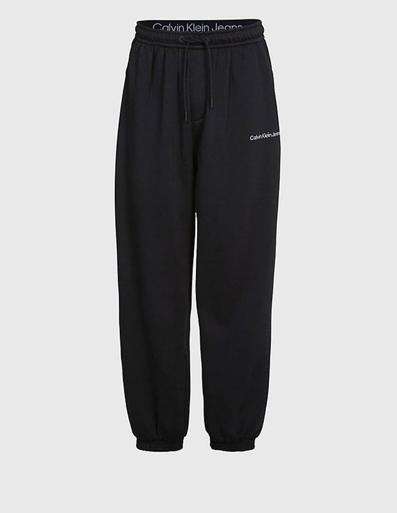 Pantalón de Chándal Calvin Klein Jeans Holgado con Logo Negro Hombre J30J322925BEH NEGRO
