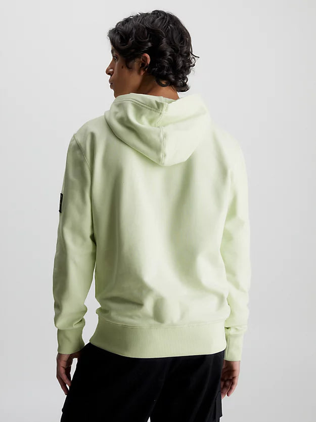 Sudadera con Capucha Calvin Klein Jeans con Logo Verde Hombre
