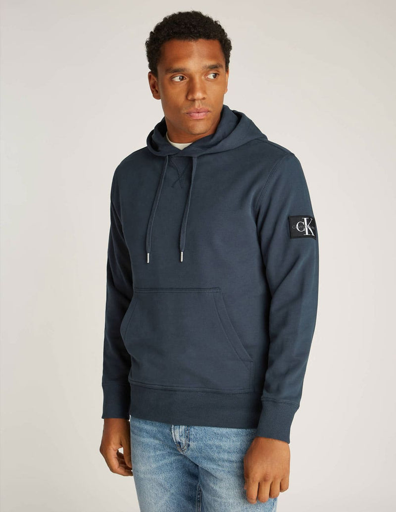 Sudadera con Capucha Calvin Klein Jeans Monologo Badge Azul Hombre