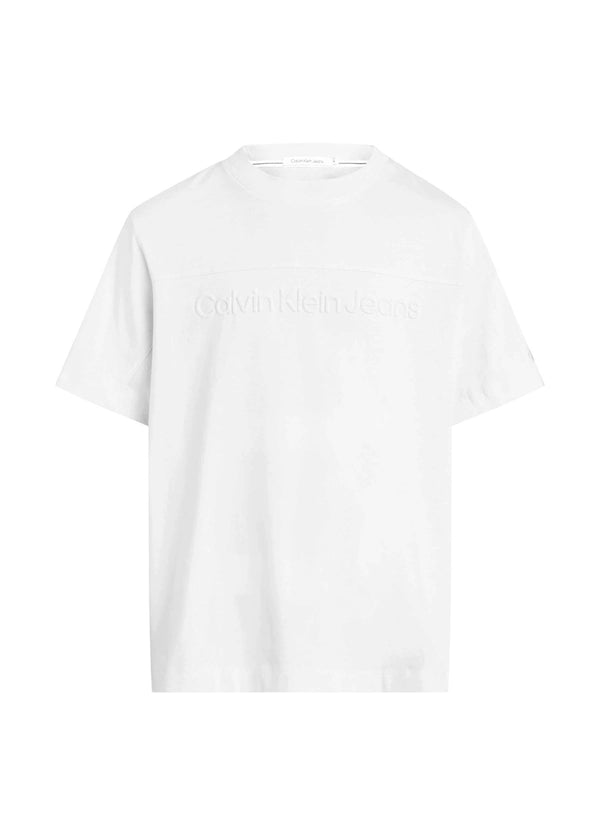 Camiseta Calvin Klein Jeans con Logo Blanca Hombre