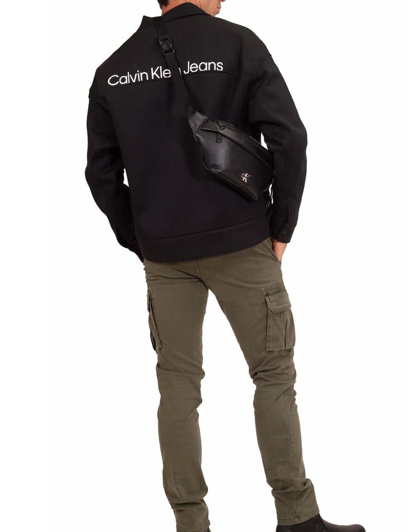Chaqueta Calvin Klein Jeans Con Logo en la Espalda Negra Hombre