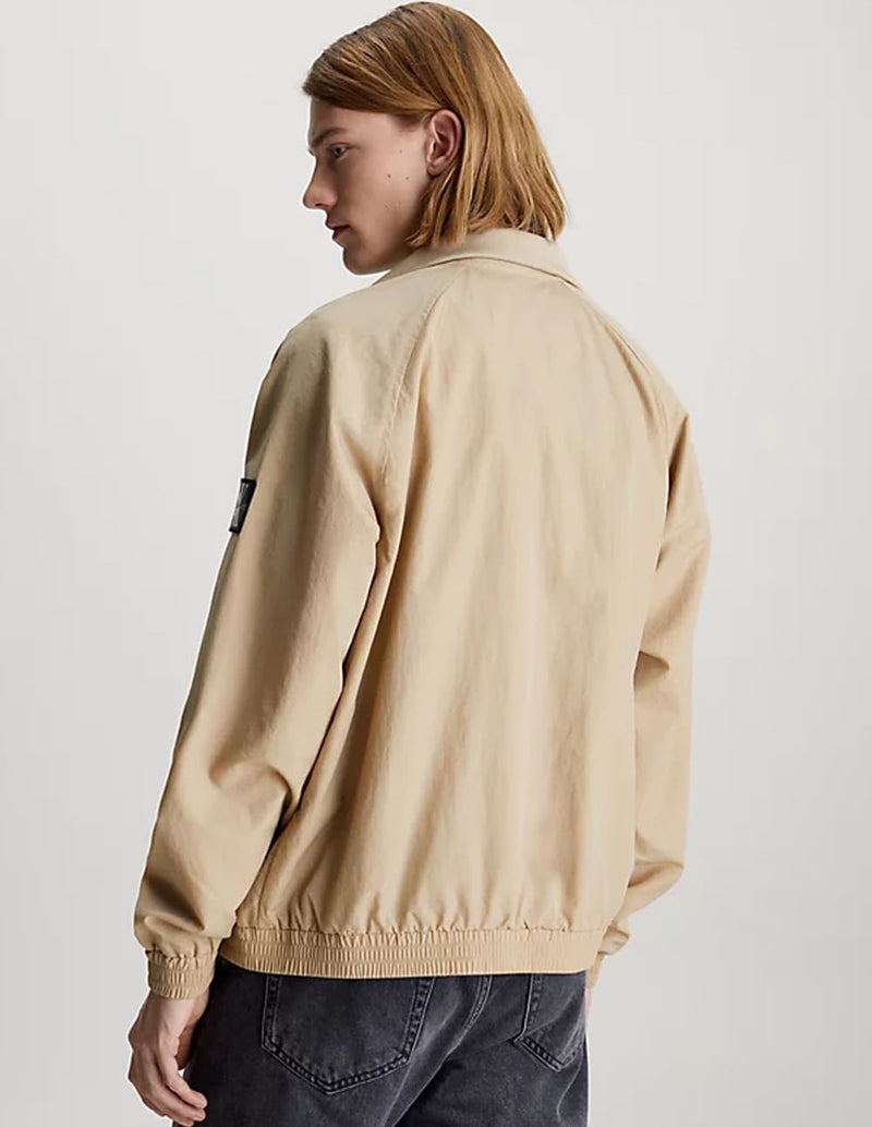 Cazadora Bomber Calvin Klein Jeans de Nailon Estructurado Beige Hombre