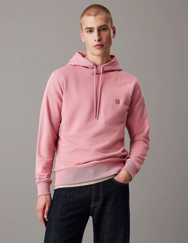 Sudadera con Capucha Calvin Klein Jeans con Insignia Rosa Hombre