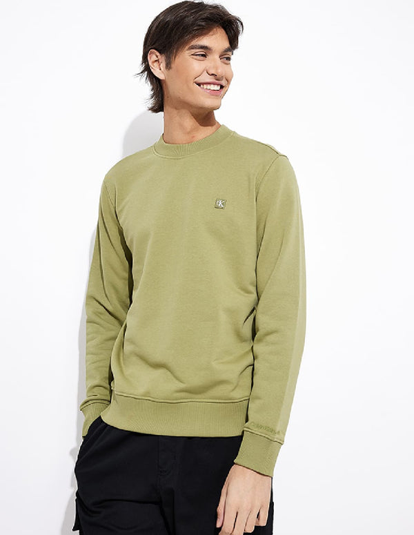 Sudadera Calvin Klein Jeans con Logo Verde Hombre