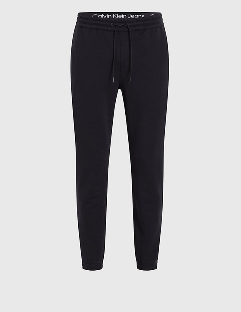 Pantalón de Chándal Calvin Klein Jeans con Insignia Negro Hombre