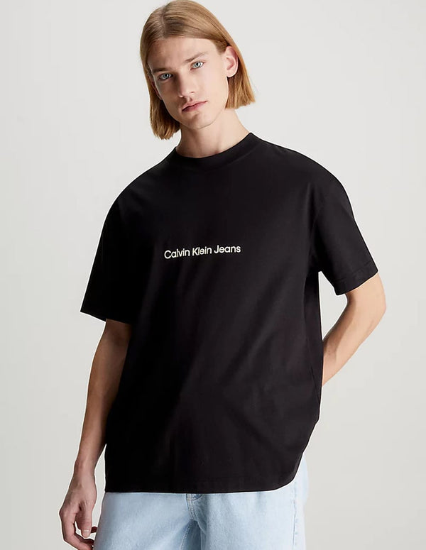 Camiseta Calvin Klein Jeans con Logo Negra Hombre