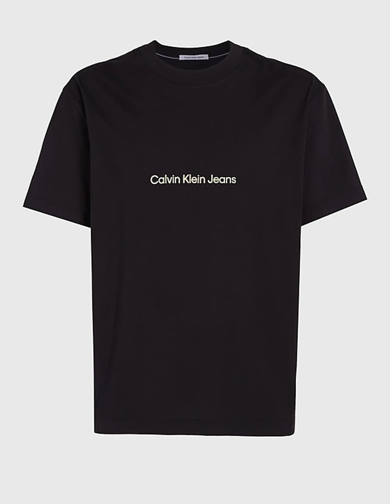 Camiseta Calvin Klein Jeans con Logo Negra Hombre