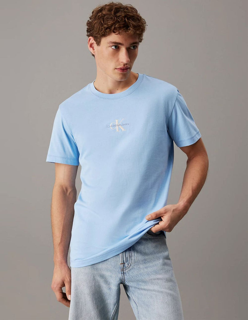 Camiseta Calvin Klein Jeans con Logo Azul Hombre