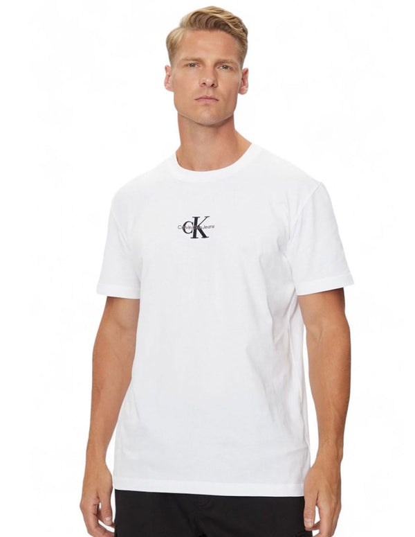 Camiseta Calvin Klein Jeans con Logo Blanca Hombre