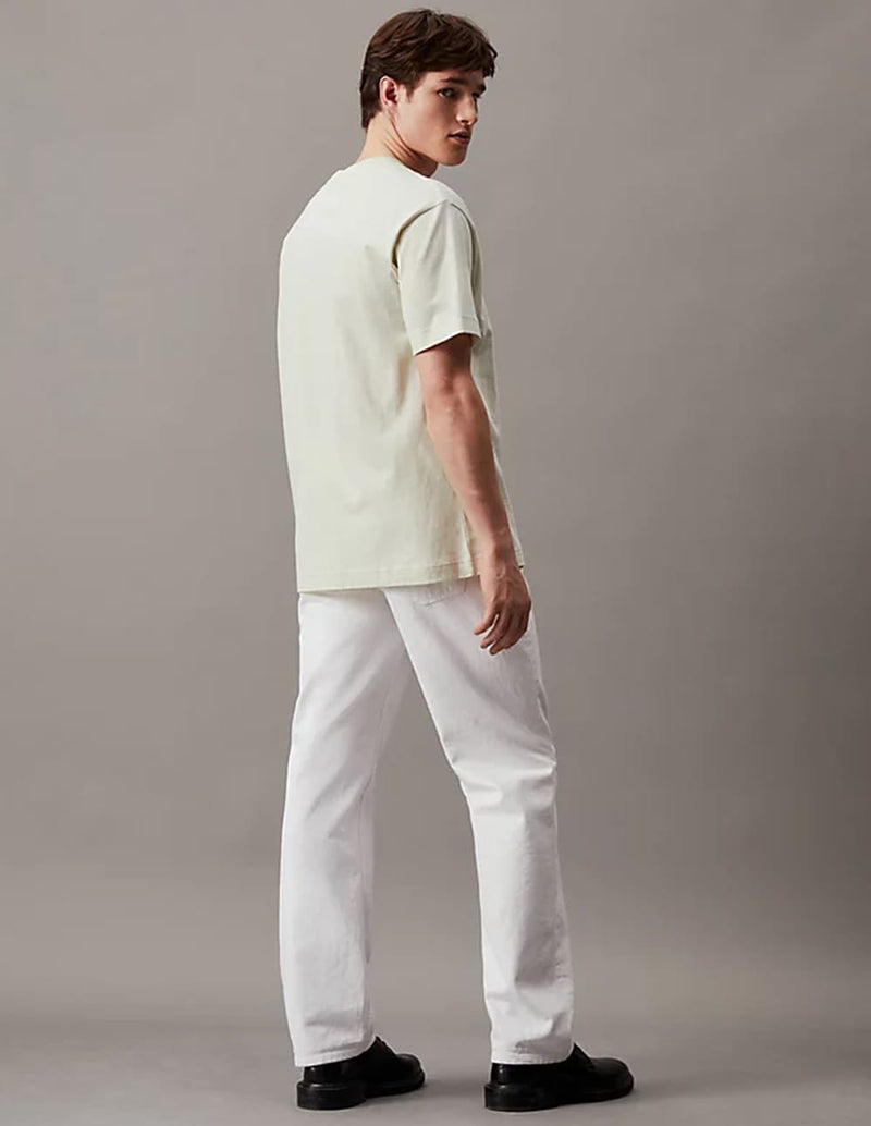 Camiseta Calvin Klein Jeans Relaxed Badge Blanca Hombre
