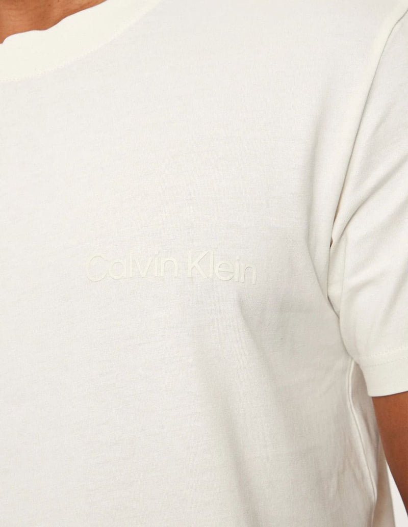 Camiseta Calvin Klein Jeans Institutional Blanca Hombre