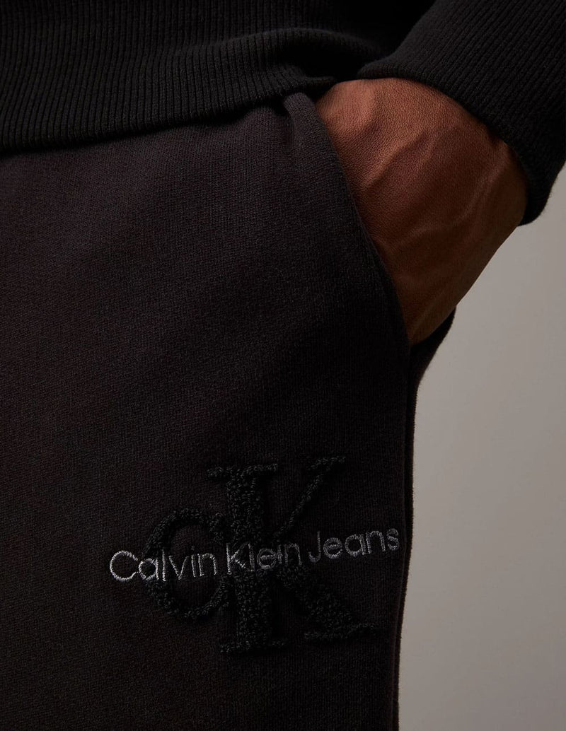 Pantalón Calvin Klein Jeans de Cenilla Negro Negro