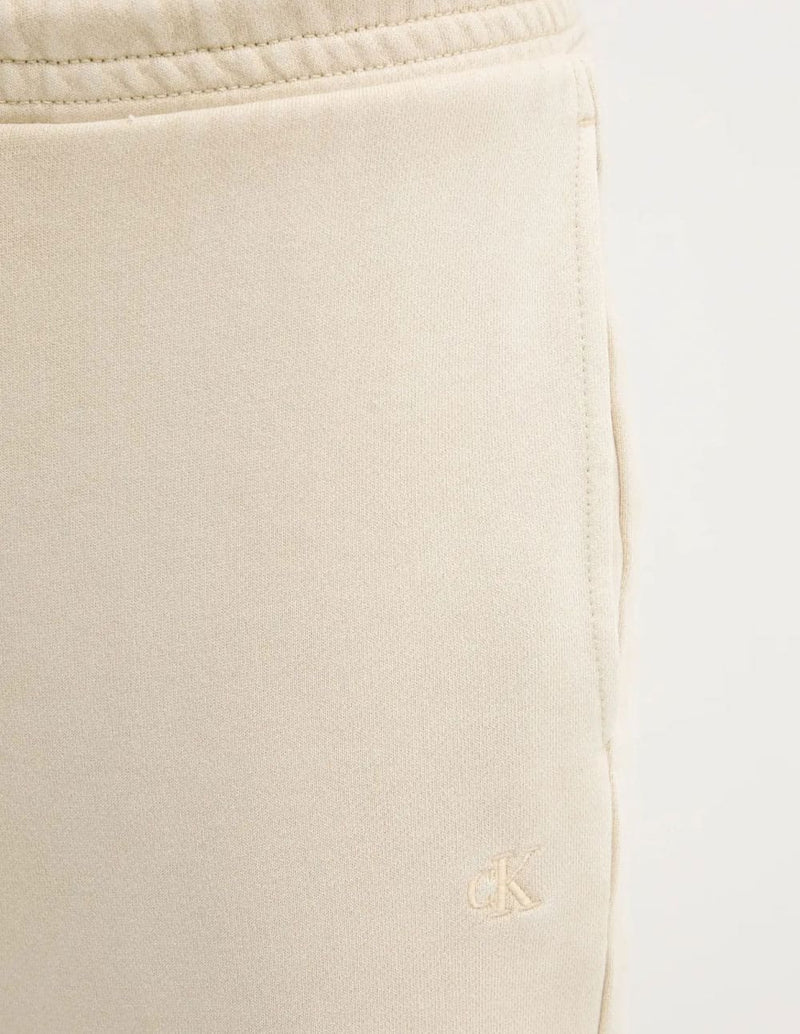 Pantalón de Chándal Calvin Klein Jeans con Logo Beige Hombre