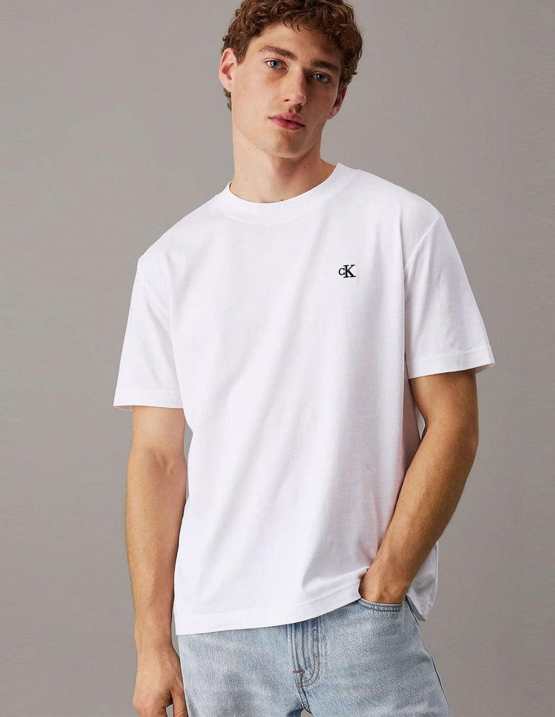 Camiseta Calvin Klein Jeans con Logo Blanca Hombre