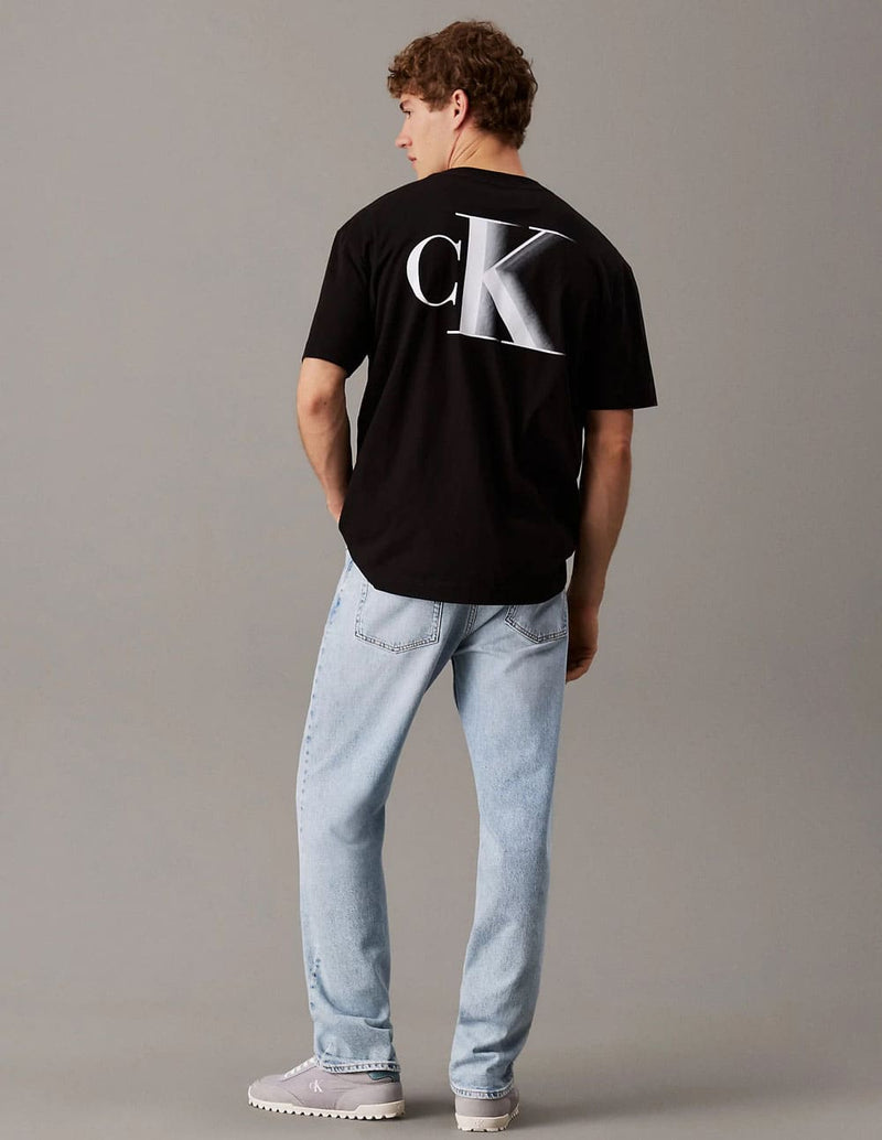 Camiseta Calvin Klein Jeans con Monograma Negra Hombre