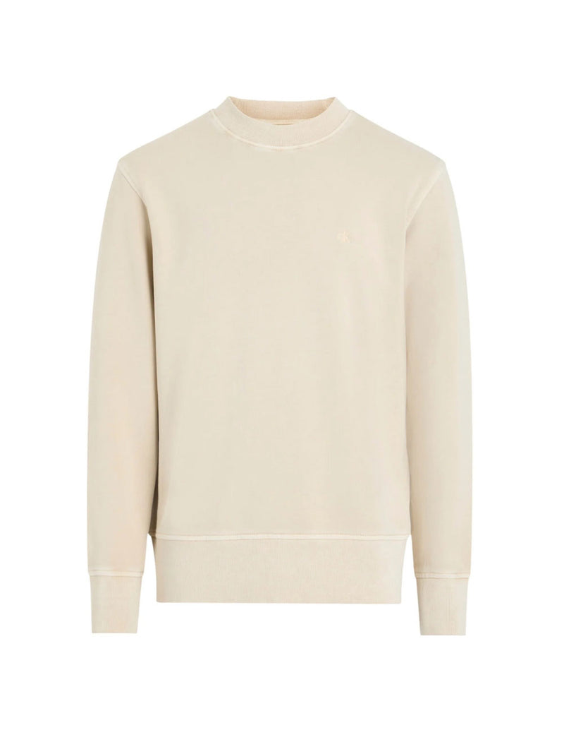 Sudadera Calvin Klein Jeans con Logo Beige Hombre