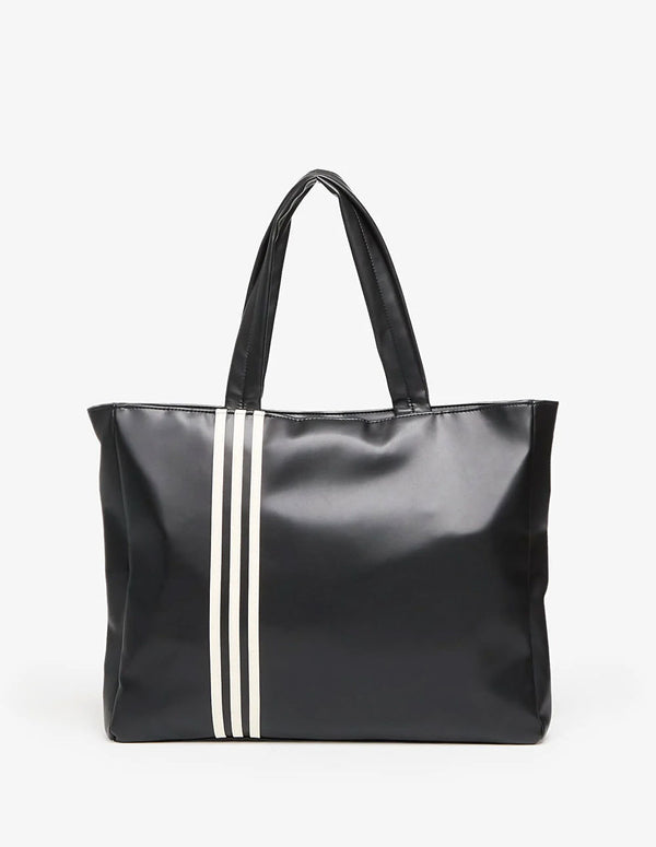 Bolso Shopper adidas Polyurethane Outline Trefoil Negro Mujer 46 x 37 x 7