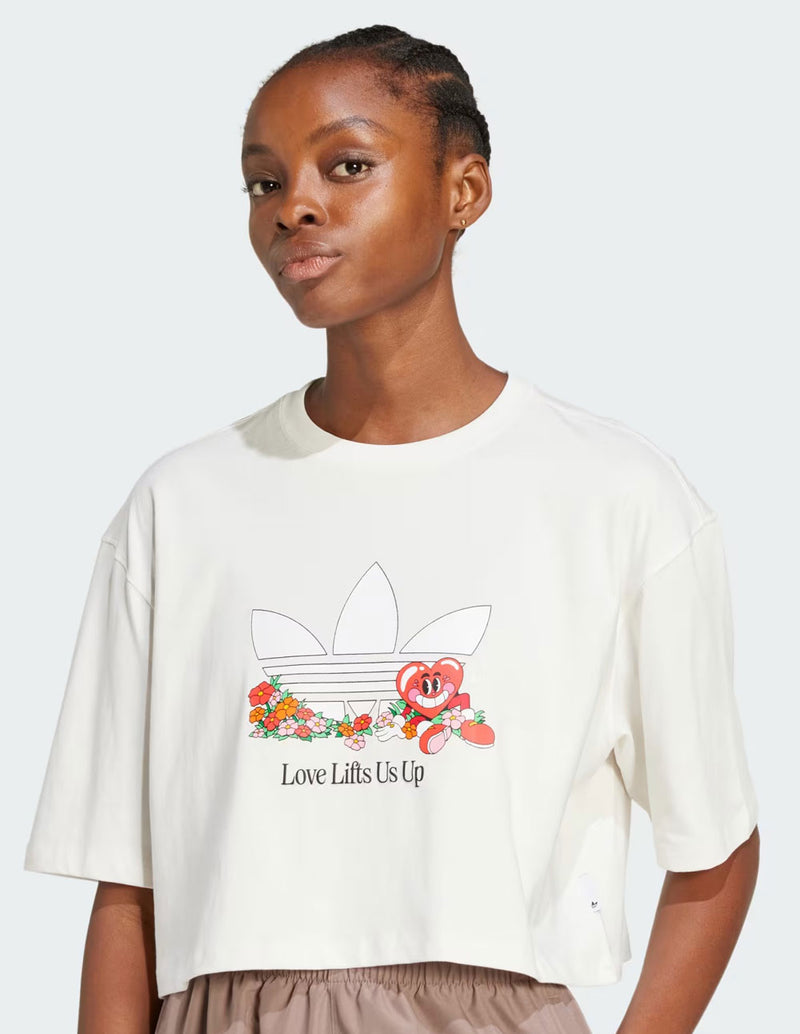 Camiseta adidas Graphic Blanca Mujer