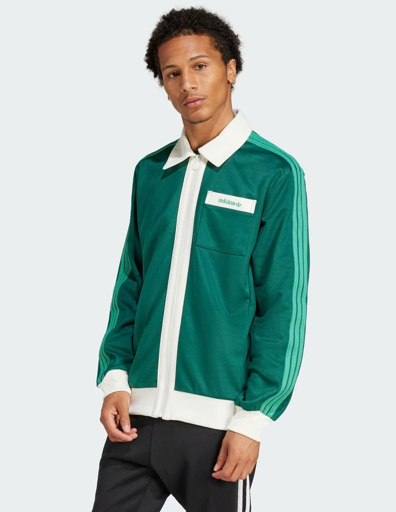 Chaqueta adidas con Logo y Bolso Verde Hombre