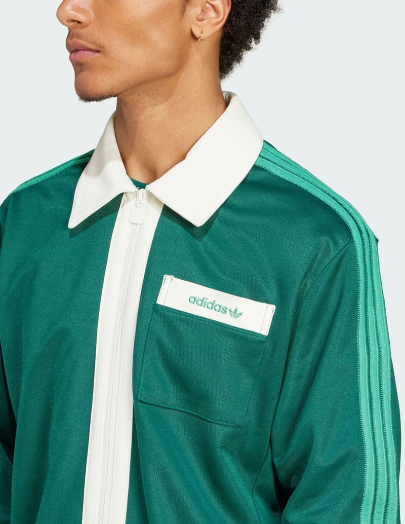 Chaqueta adidas con Logo y Bolso Verde Hombre