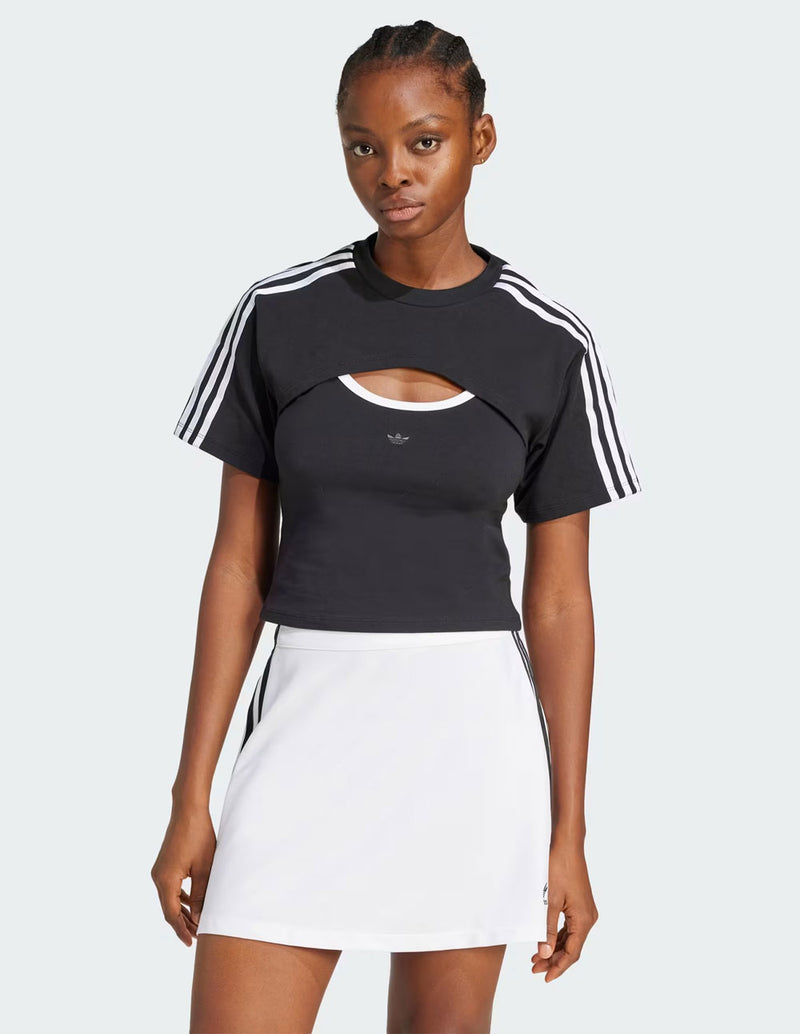 Camiseta adidas Cutout Cali Negra Mujer