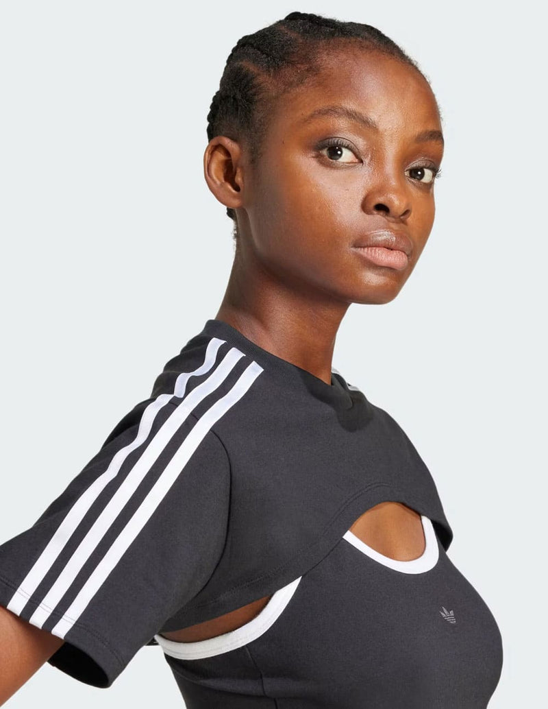 Camiseta adidas Cutout Cali Negra Mujer