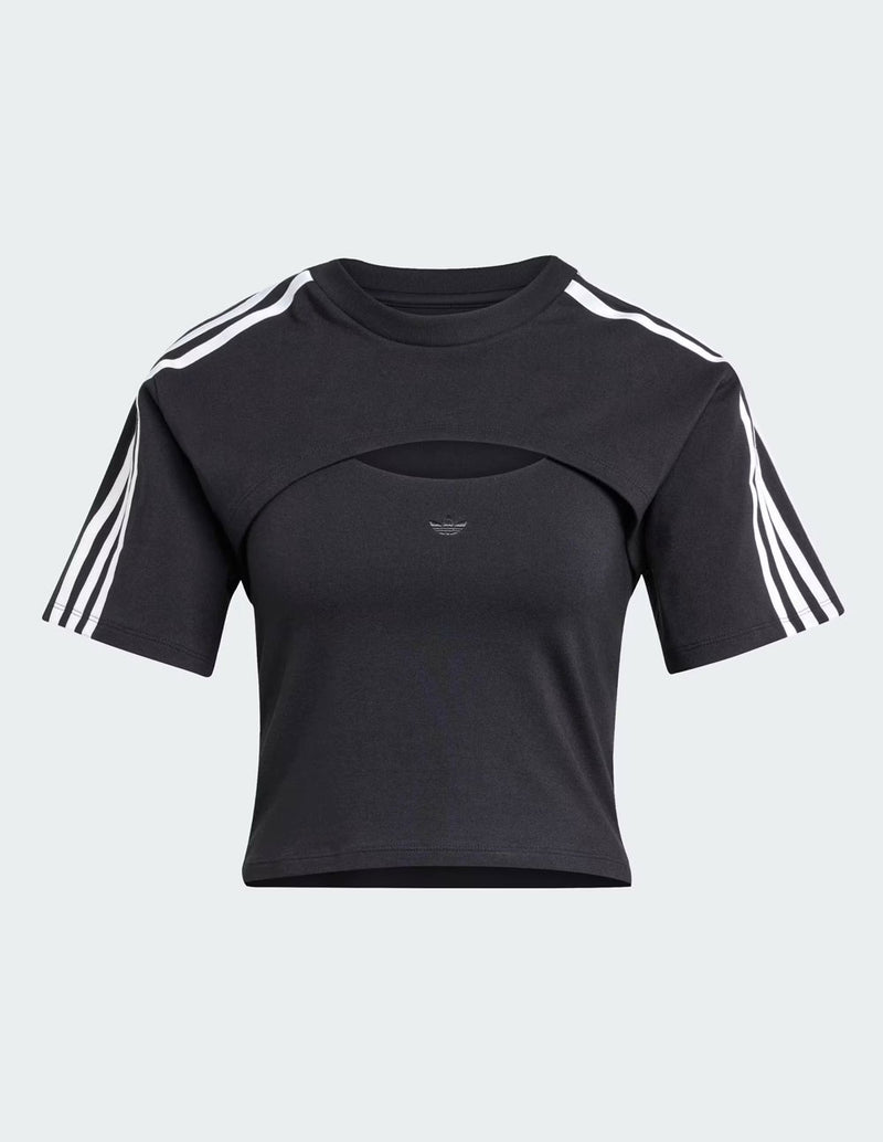 Camiseta adidas Cutout Cali Negra Mujer