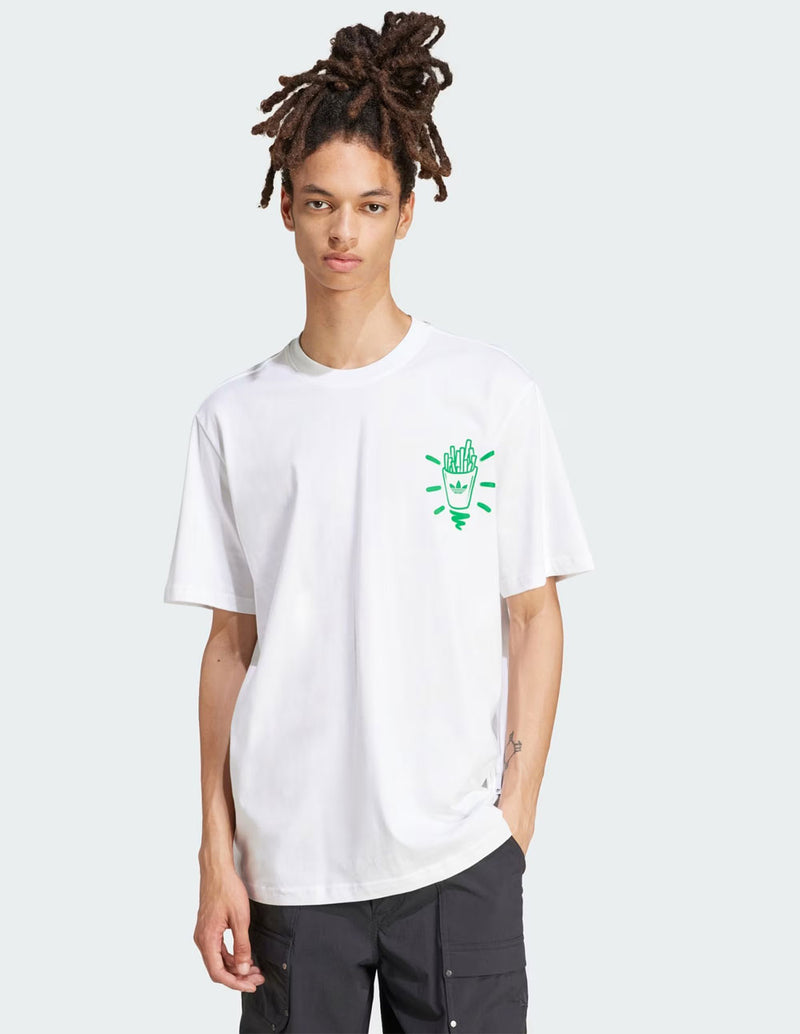 Camiseta adidas con Estampado Blanca Hombre