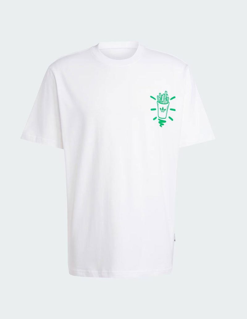 Camiseta adidas con Estampado Blanca Hombre