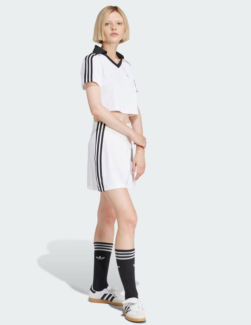 Camiseta adidas Tipo Polo Blanca Mujer