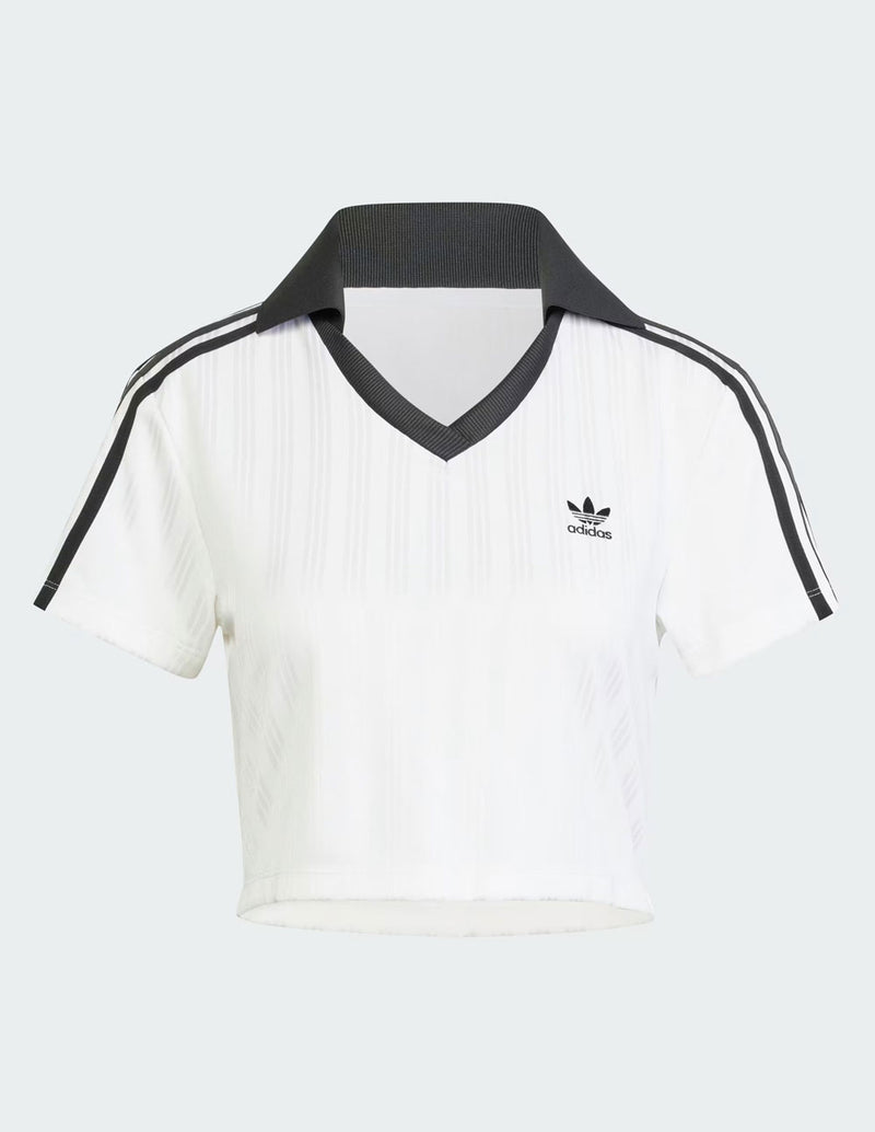 Camiseta adidas Tipo Polo Blanca Mujer