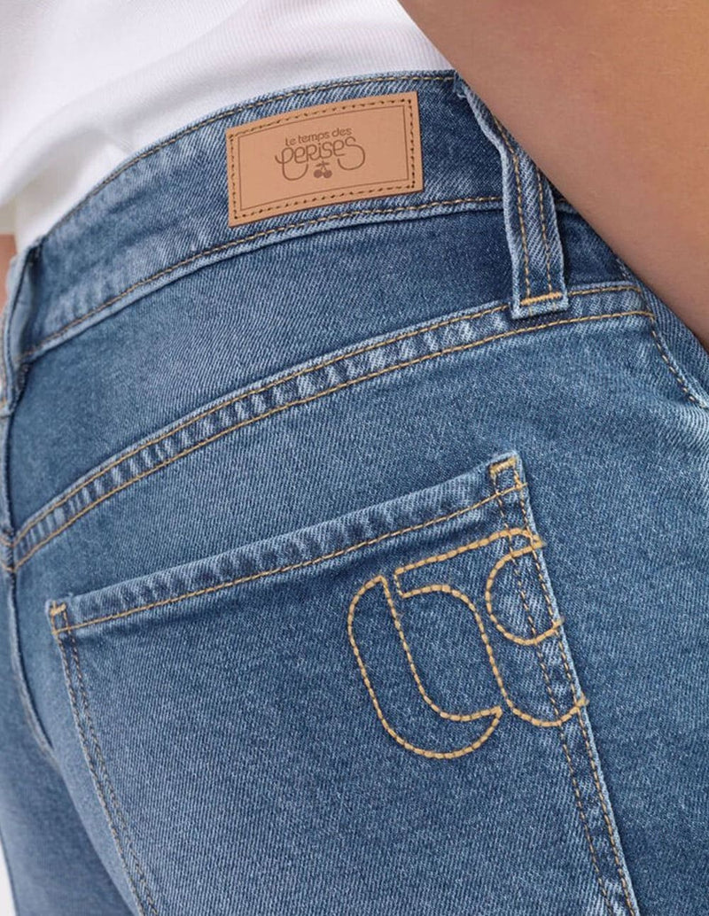 Pantalón Corto Le Temps des Cerises Muda Azul Mujer