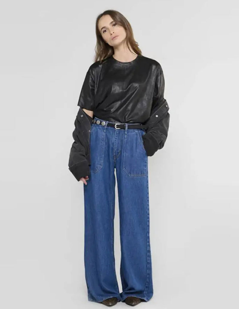 Pantalón Le Temps des Cerises Victoria Azul Mujer