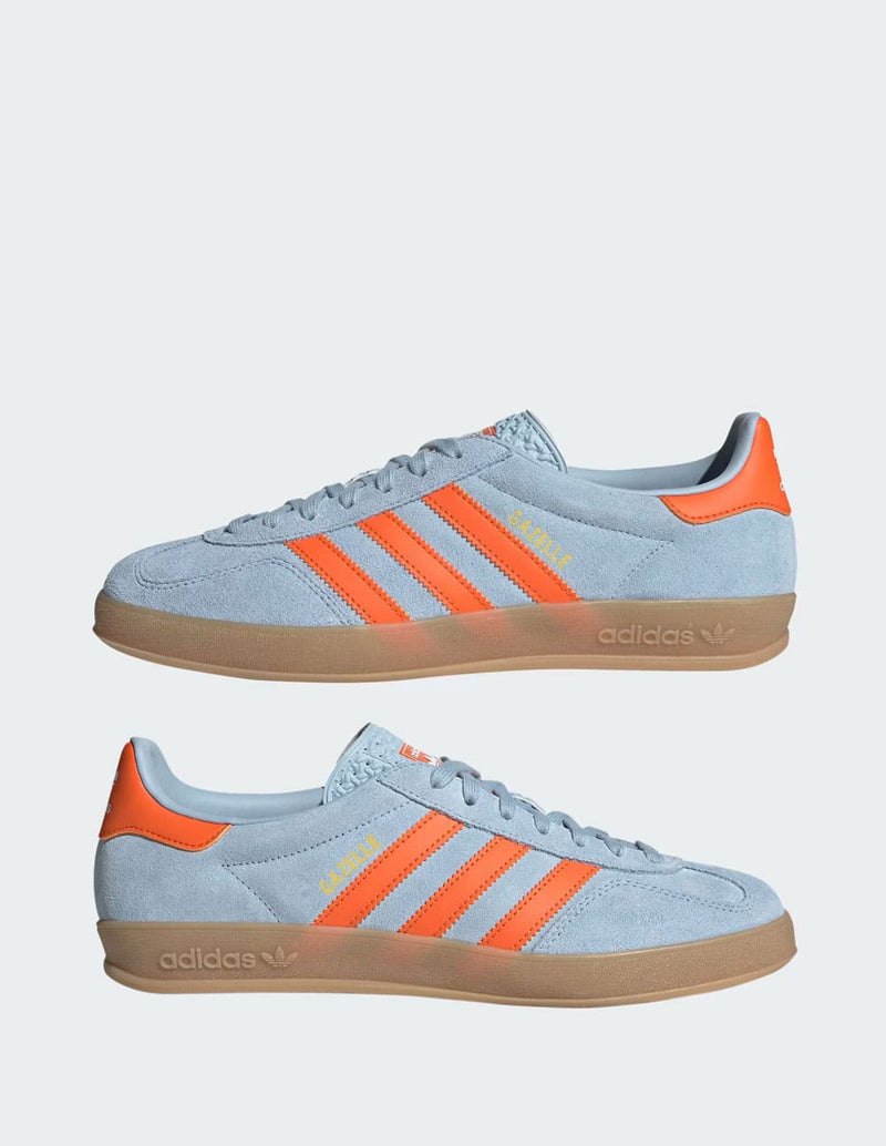 adidas Gazelle Indoor Azules y Naranjas Unisex