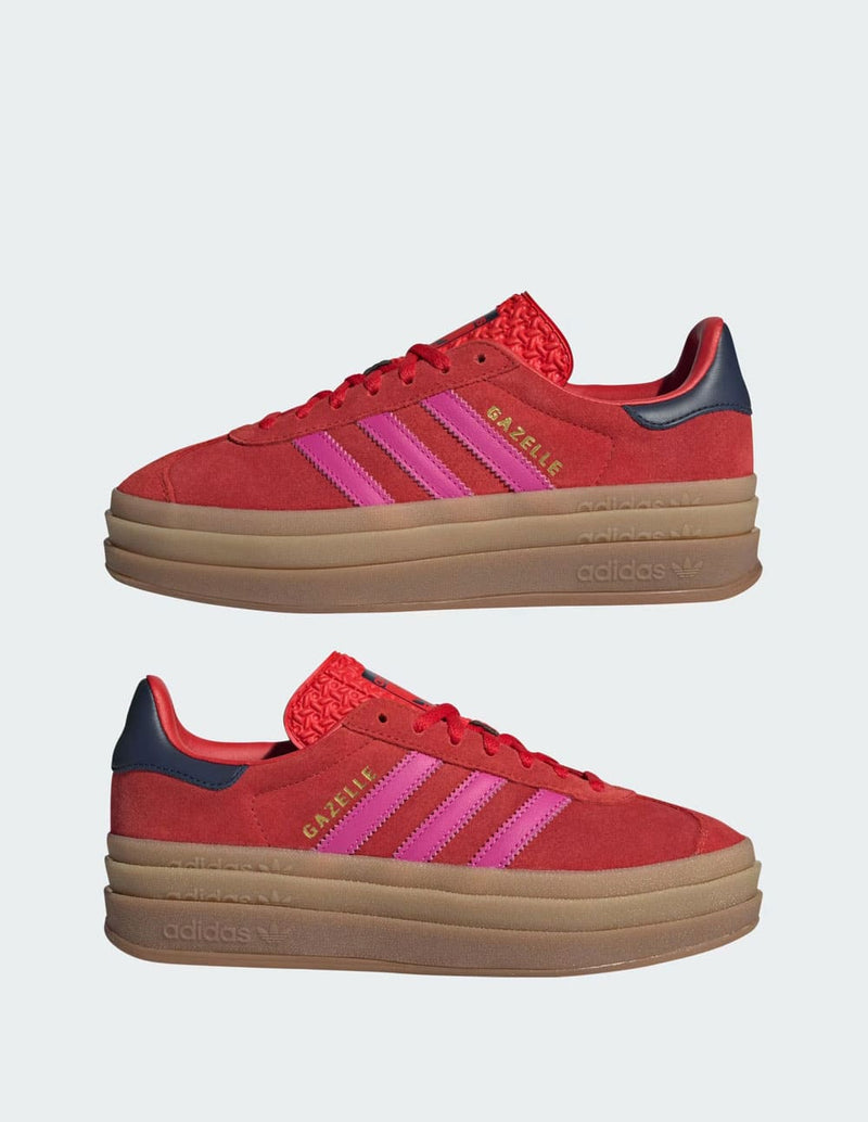 adidas Gazelle Bold Rojas y Rosas Mujer